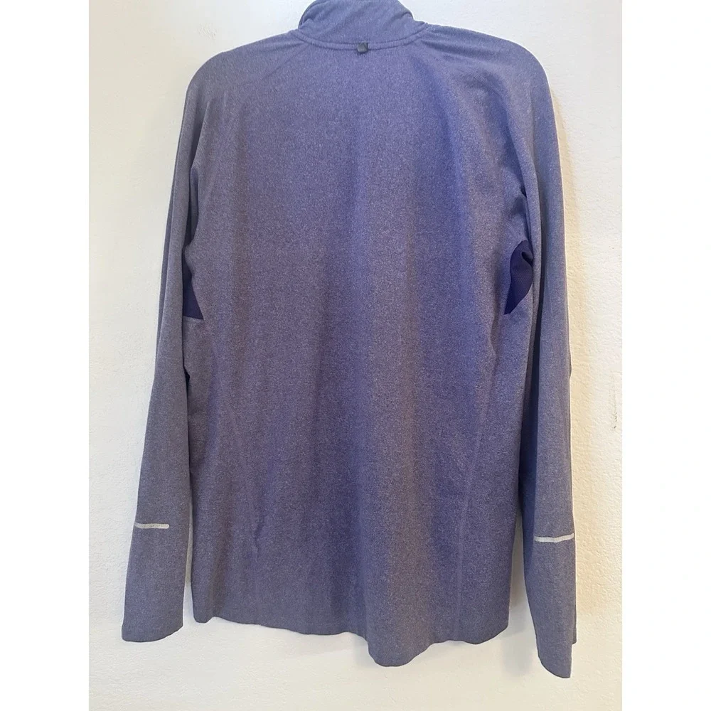 Nike Element Dri-Fit Long Sleeve 1/4 Zip Pullover Reflective‎ Blue Gray Womens M